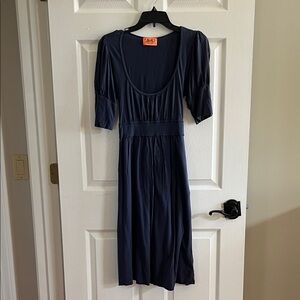Juicy Couture Navy Blue Midi Dress
